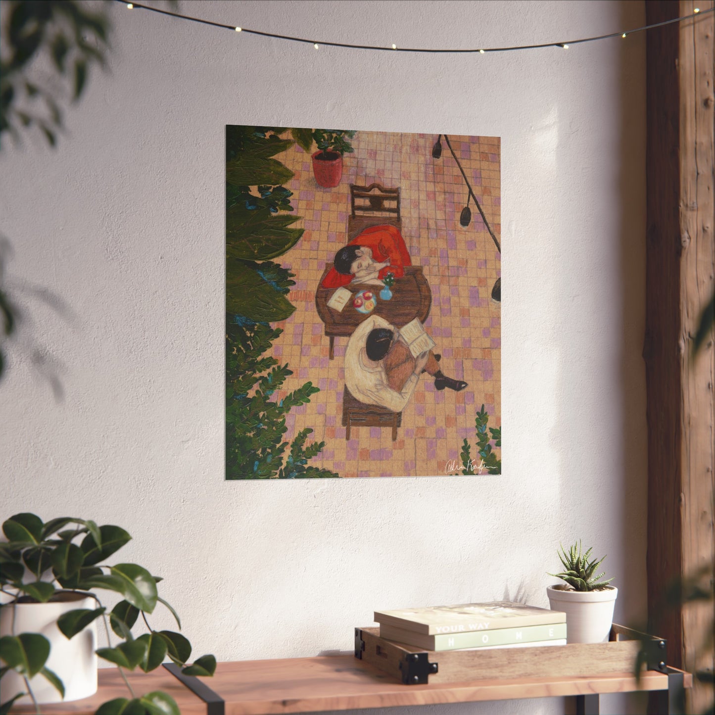 Patio Reading Poster