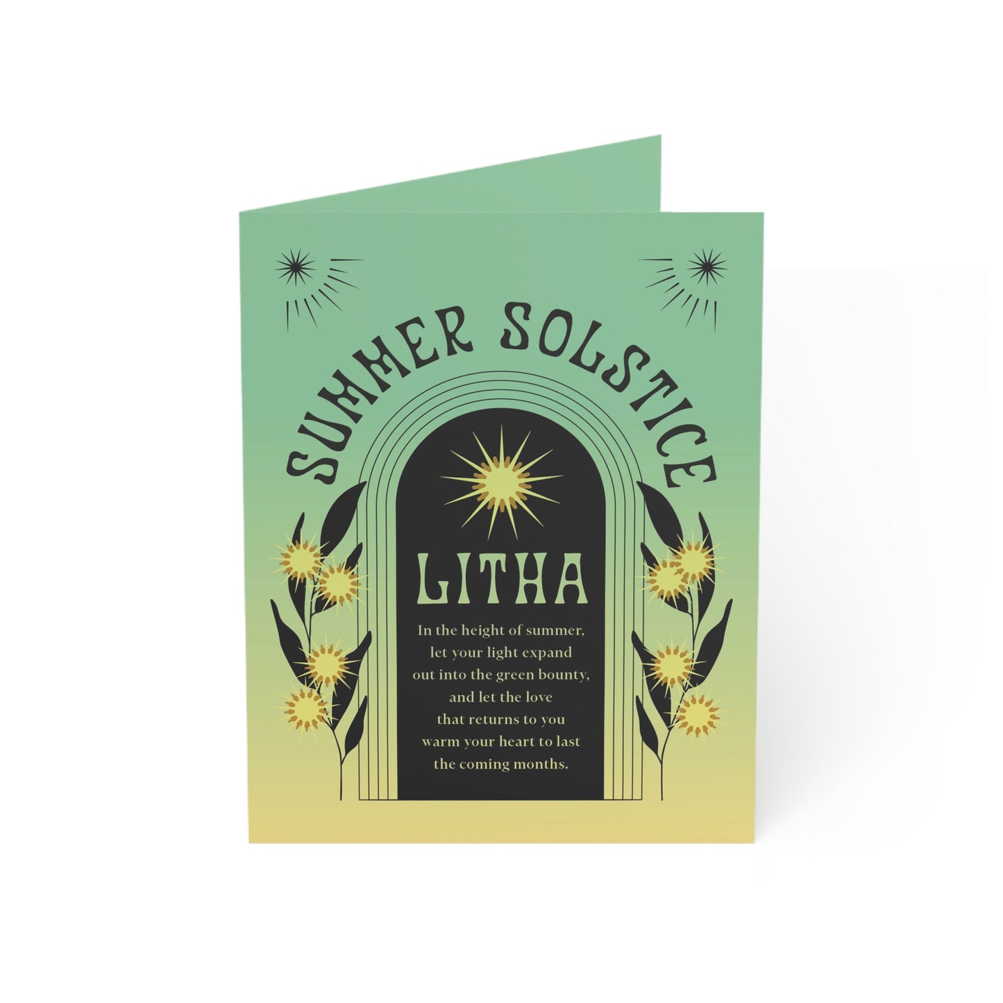 Litha/Summer Solstice Note Cards (1, 10, 30, and 50pcs)