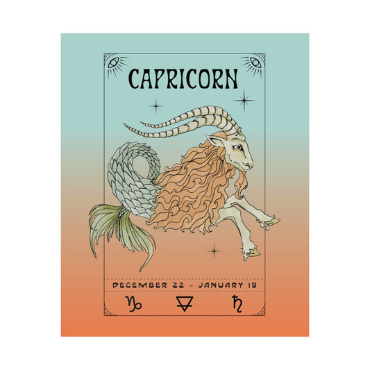 Capricorn Astrology Poster