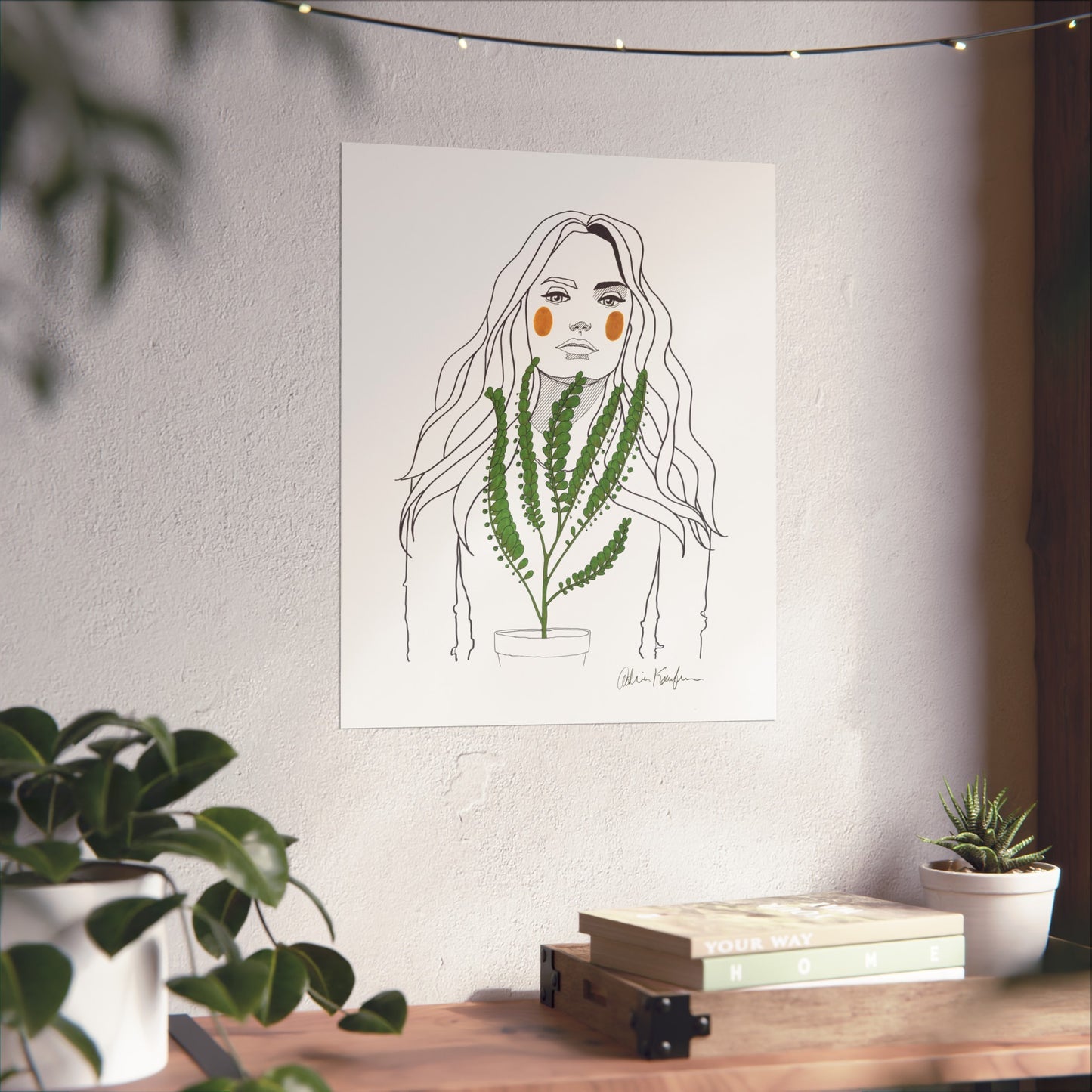 Vision in Green Poster