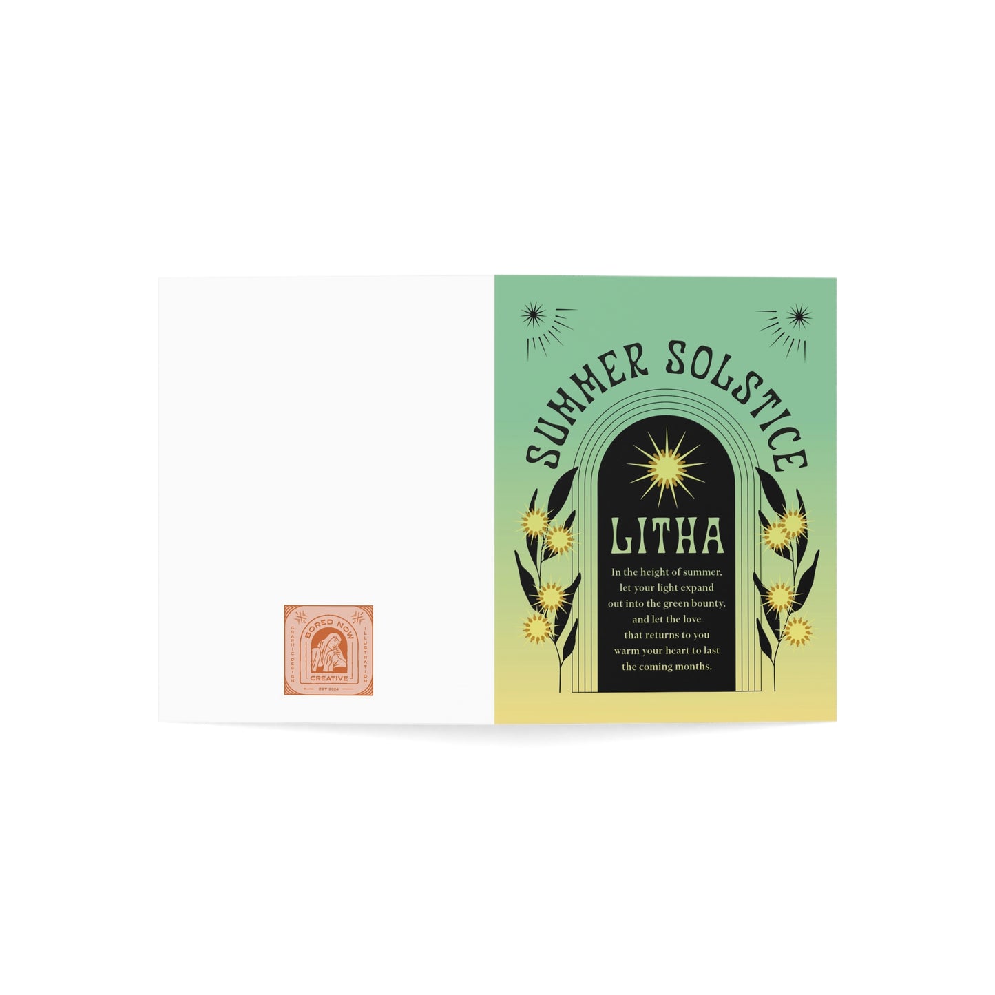 Litha/Summer Solstice Note Cards (1, 10, 30, and 50pcs)