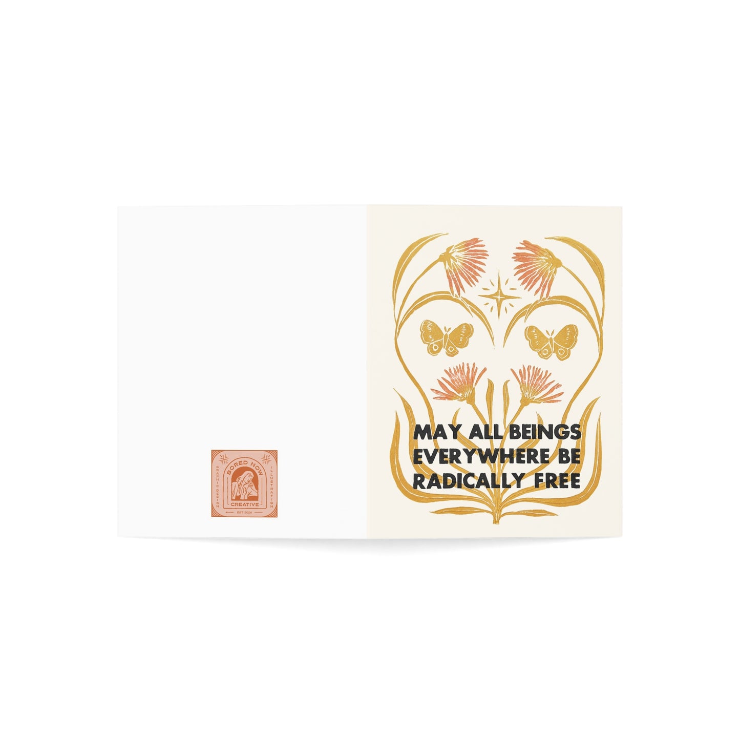 Be Radically Free Note Cards (1, 10, 30, and 50pcs)