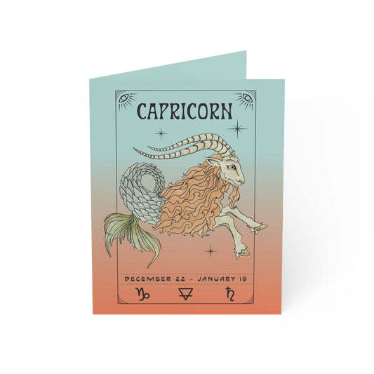 Capricorn Note Cards (1, 10, 30, and 50pcs)
