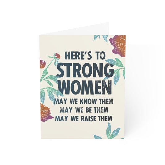 Strong Women Note Cards (1, 10, 30, and 50pcs)