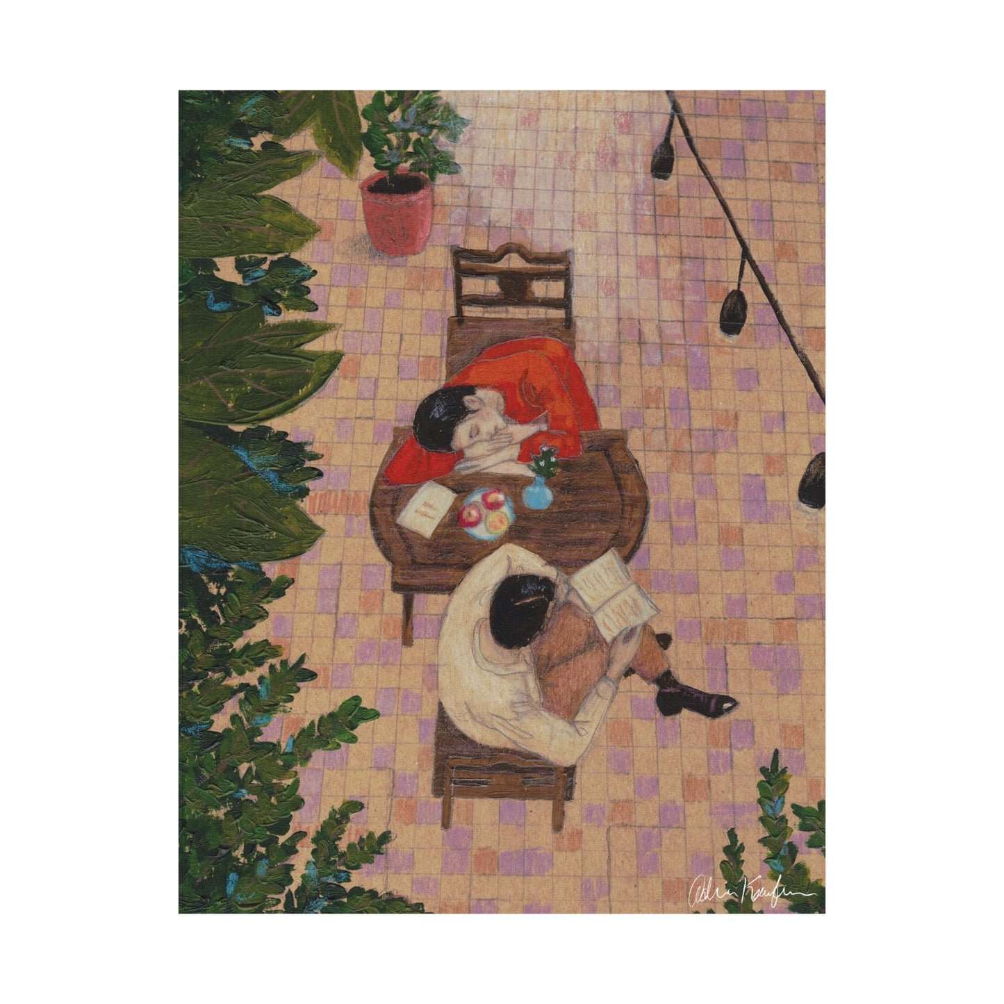 Patio Reading Poster