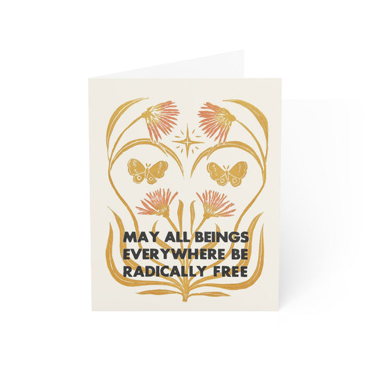 Be Radically Free Note Cards (1, 10, 30, and 50pcs)