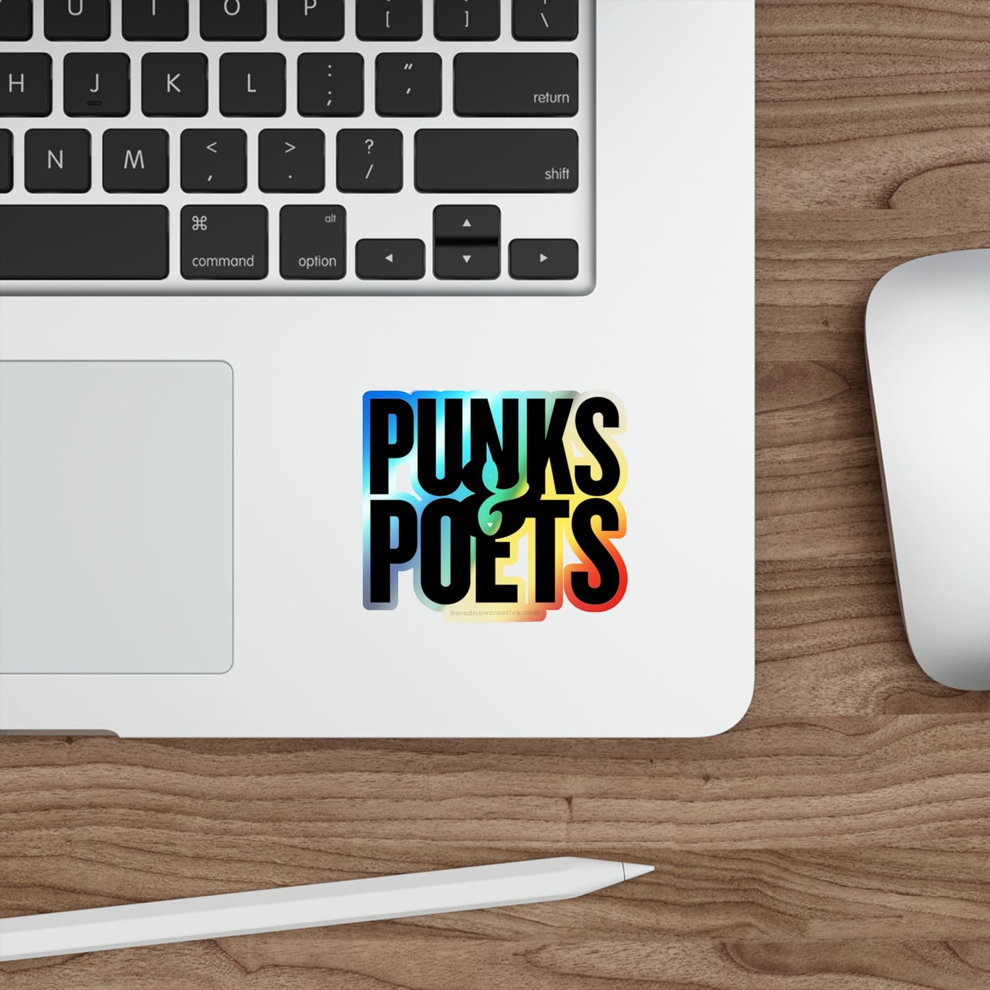 Punks & Poets Holographic Sticker