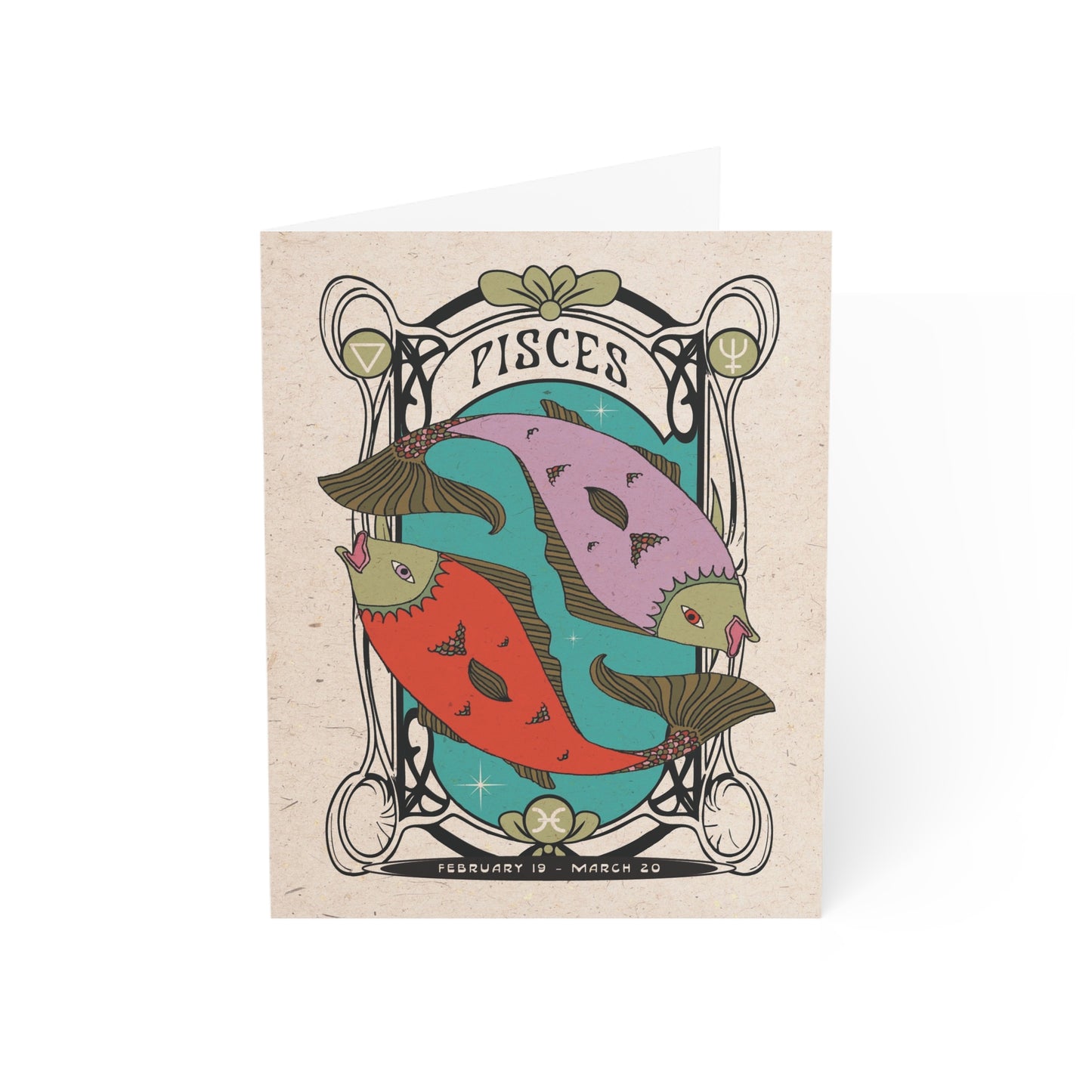 Pisces Zodiac Card