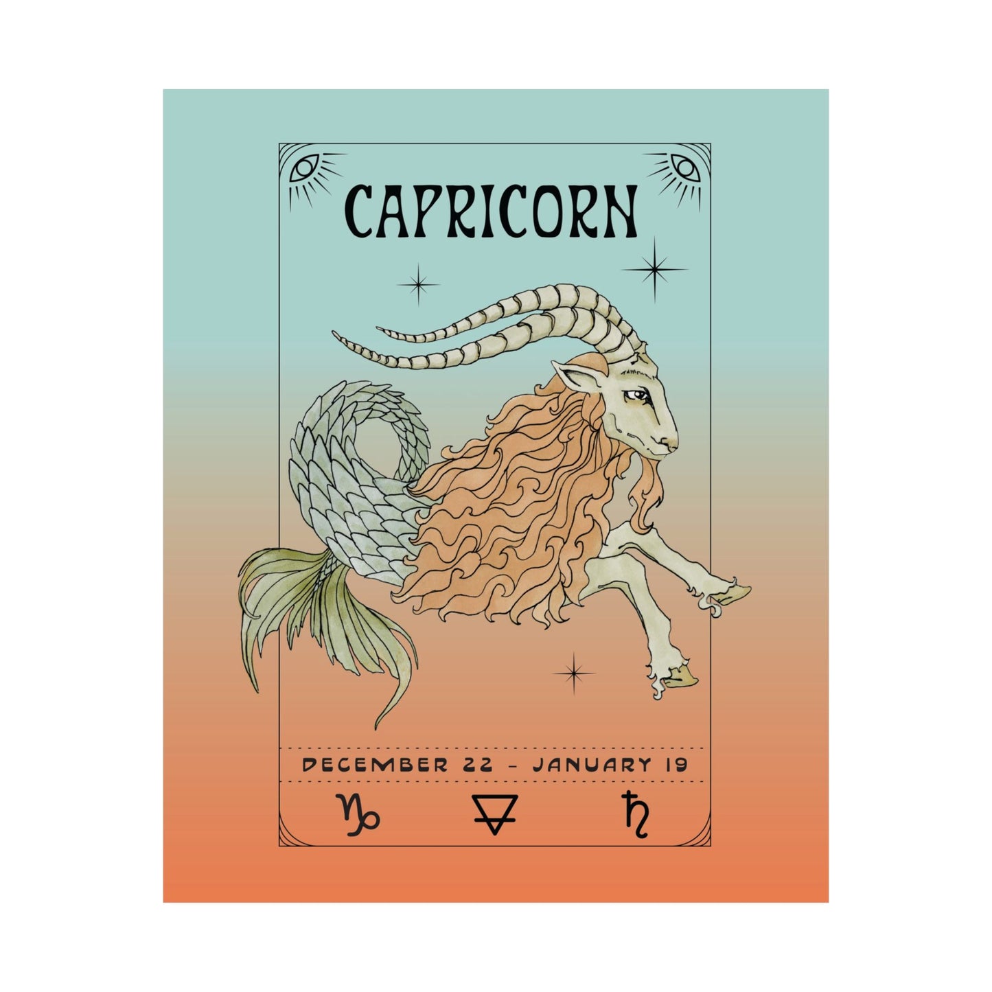 Capricorn Astrology Poster