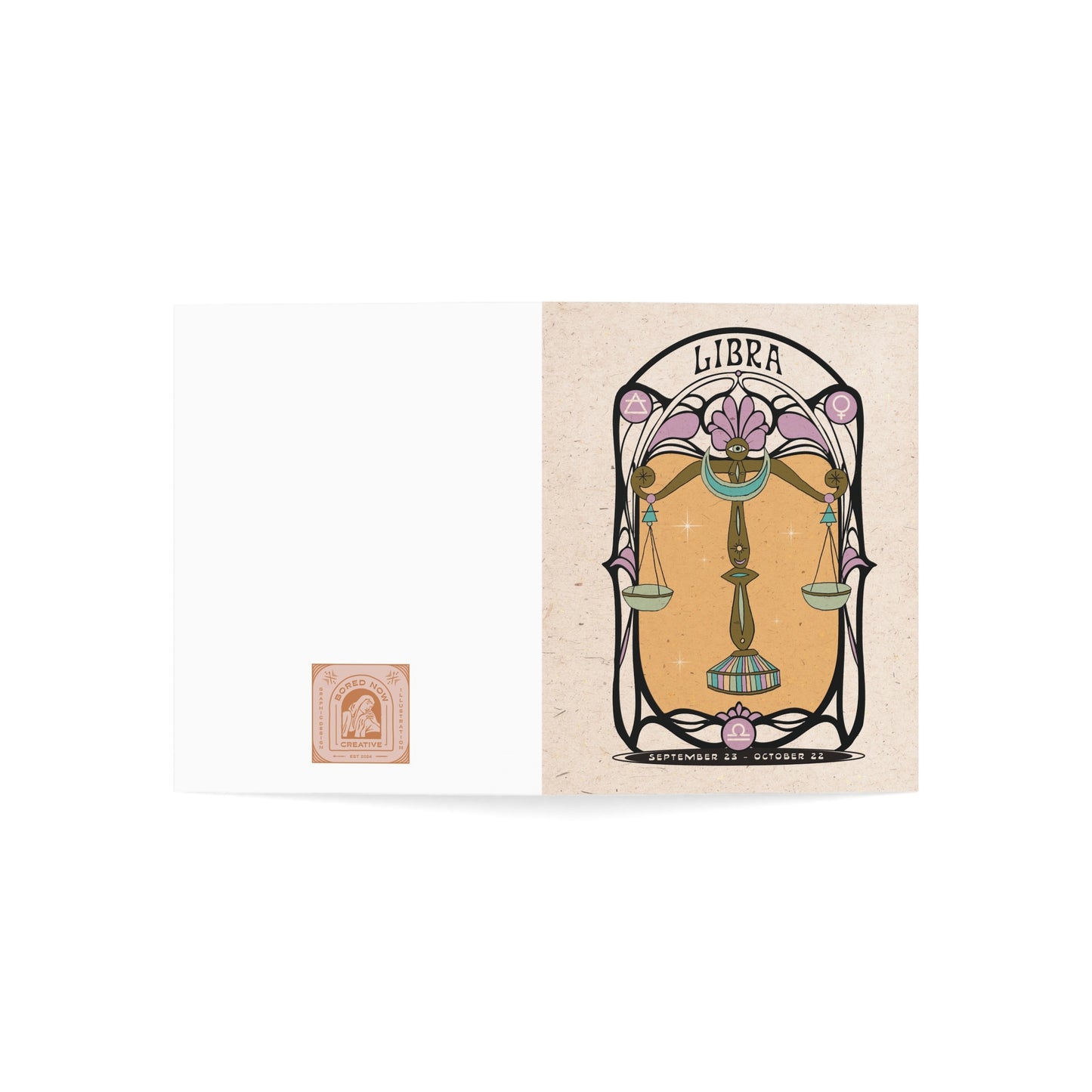 Libra Zodiac Card