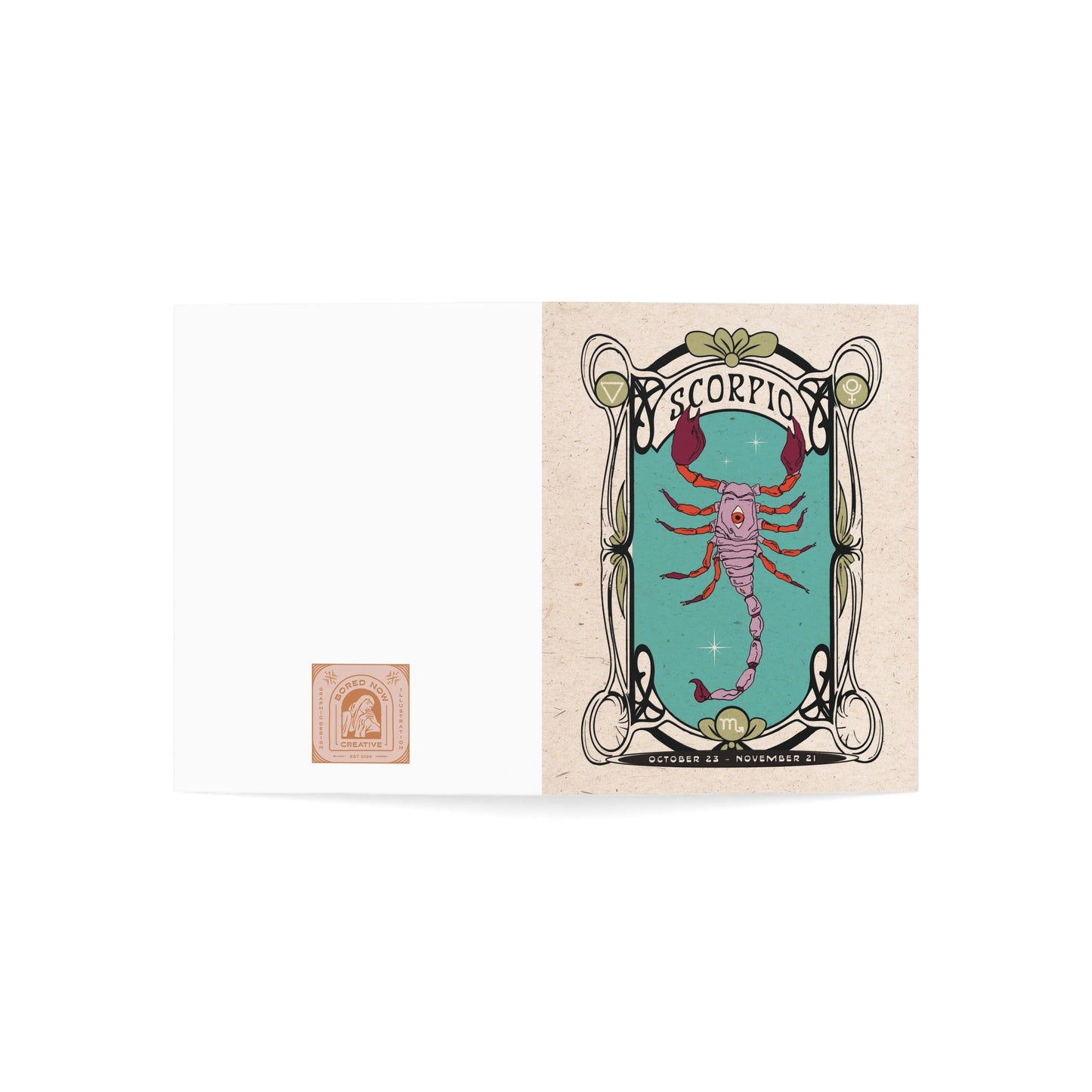 Scorpio Zodiac Card