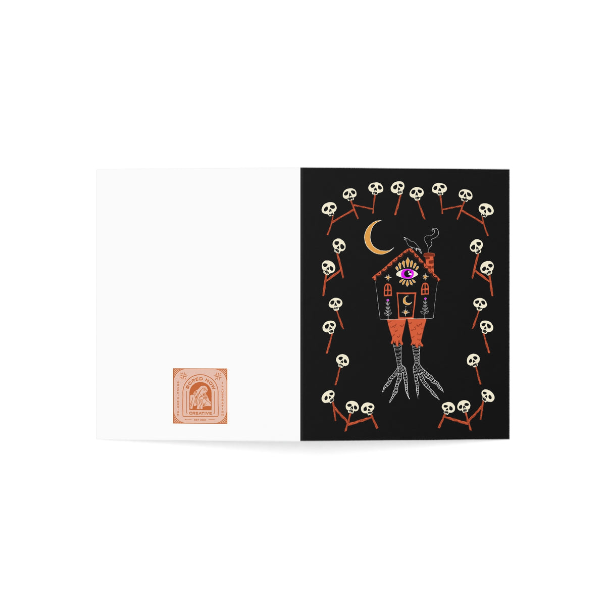 Baba Yaga Note Cards (1, 10, 30, and 50pcs)