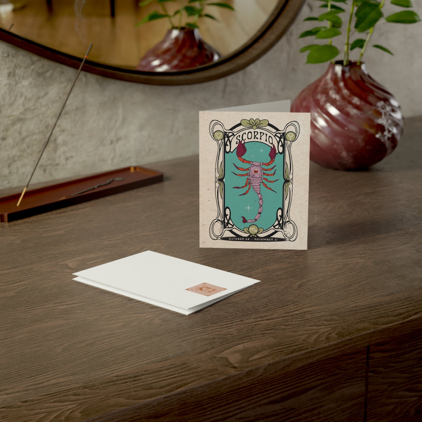 Scorpio Zodiac Card