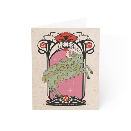 Aries Zodiac Card