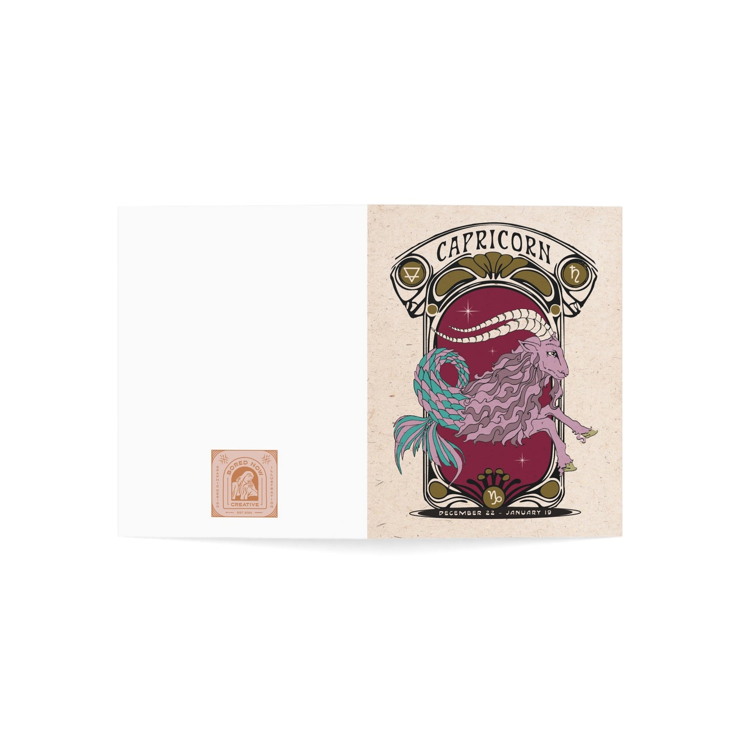 Capricorn Zodiac Card