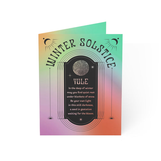 Yule/Winter Solstice Note Cards (1, 10, 30, and 50pcs)