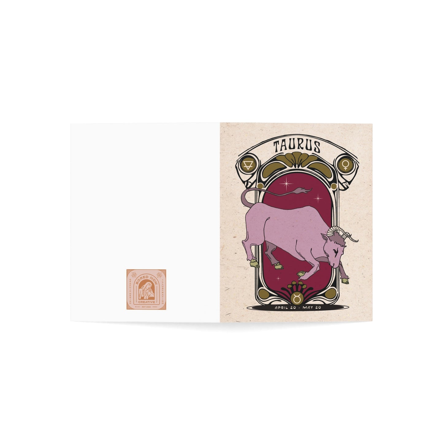 Taurus Zodiac Card