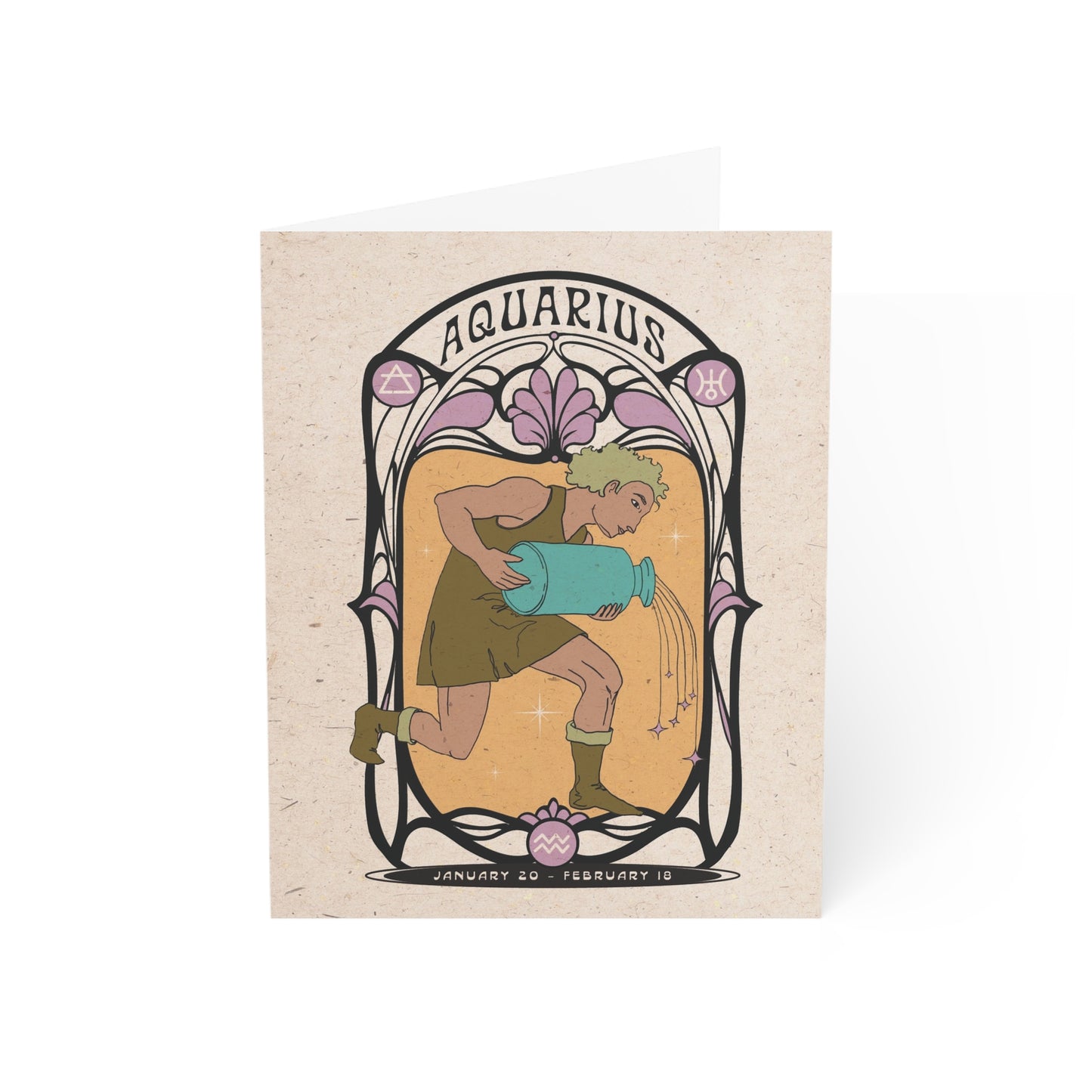 Aquarius Zodiac Card