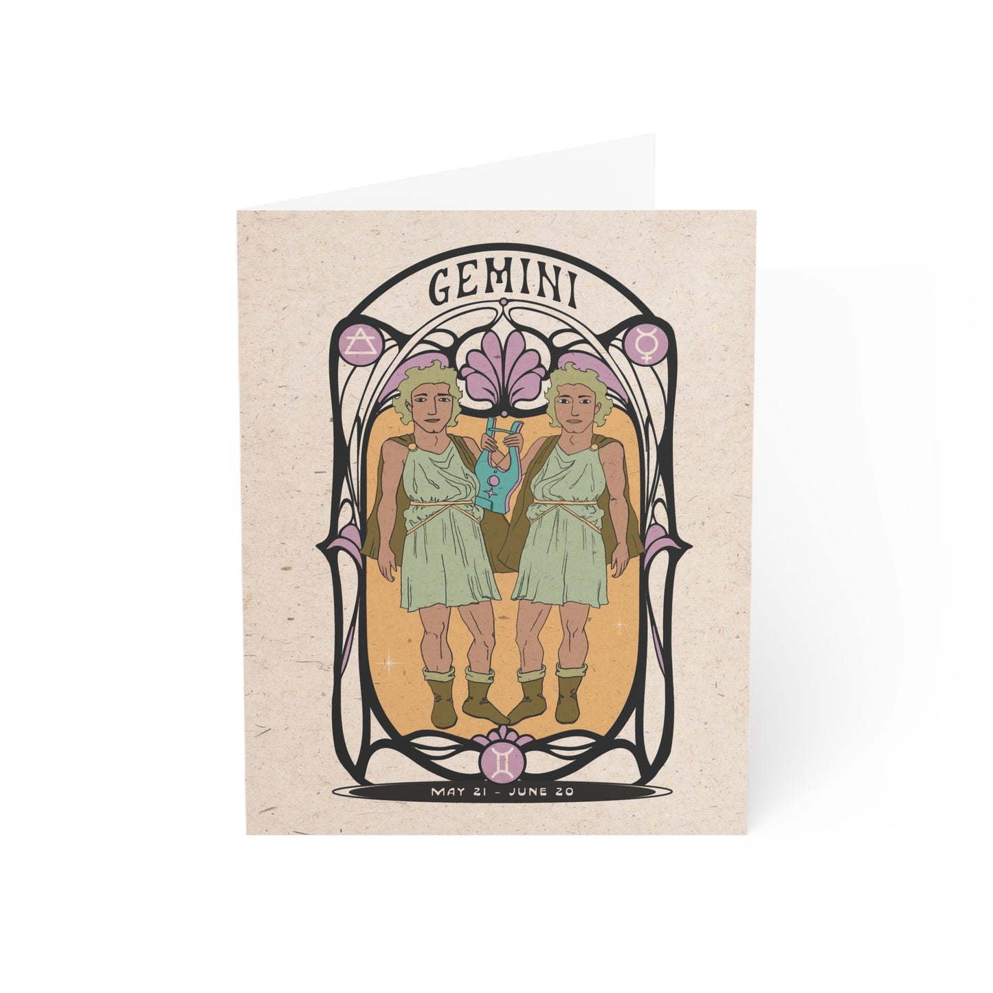 Gemini Zodiac Card