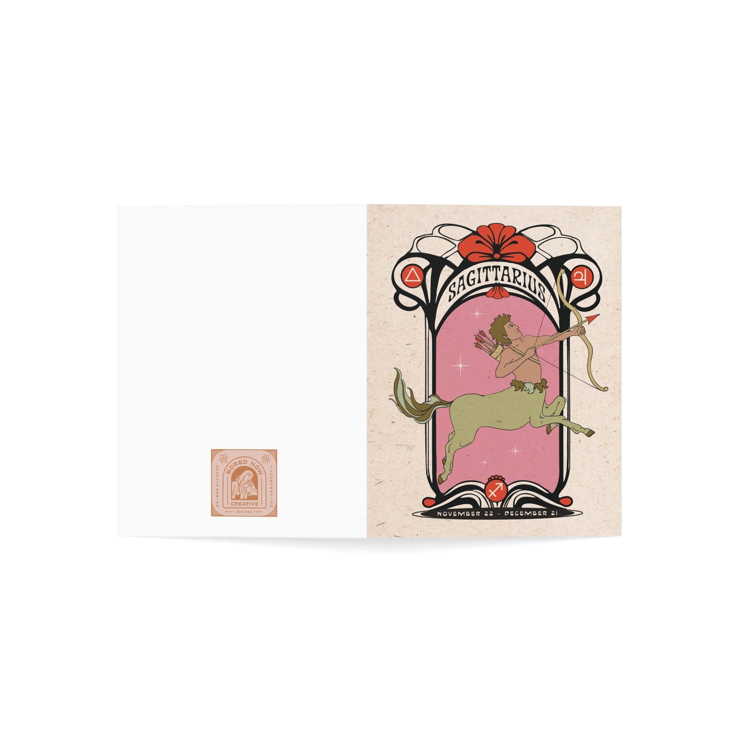 Sagittarius Zodiac Card