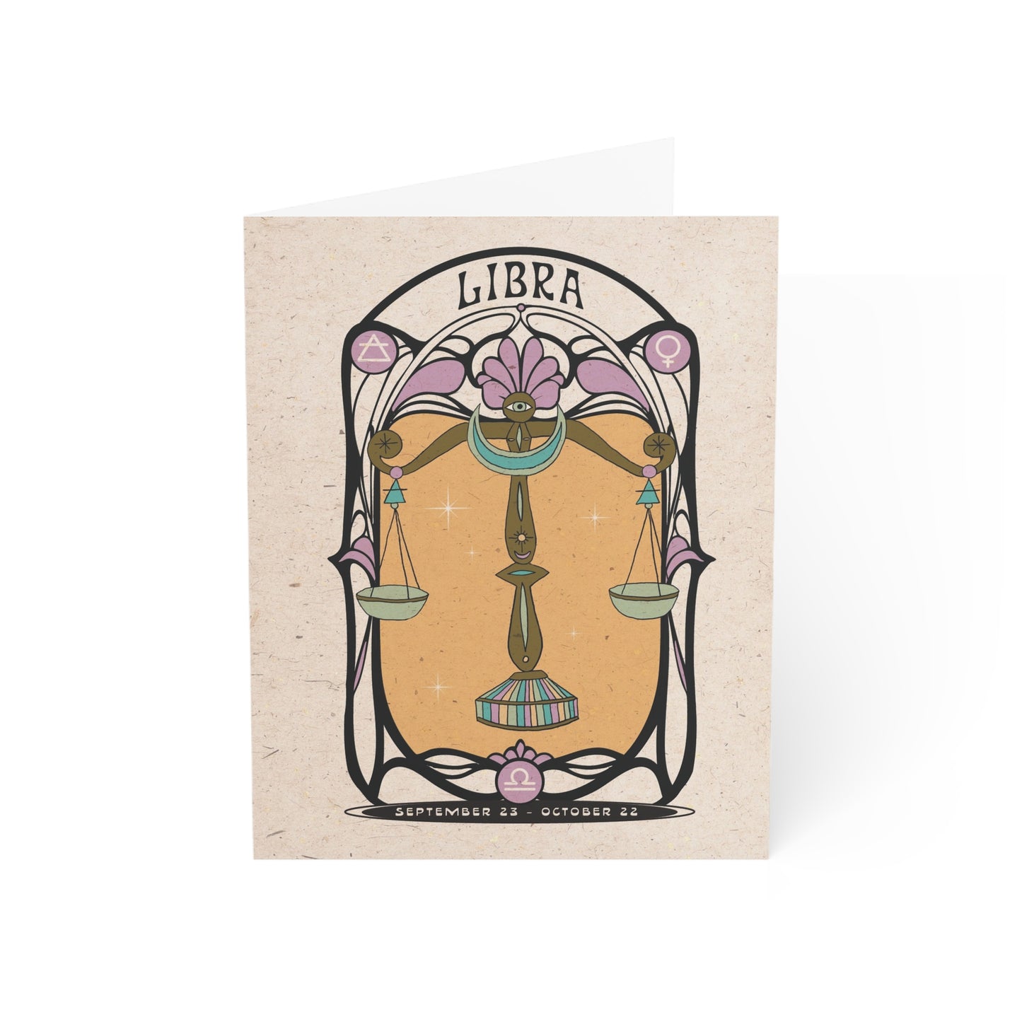 Libra Zodiac Card