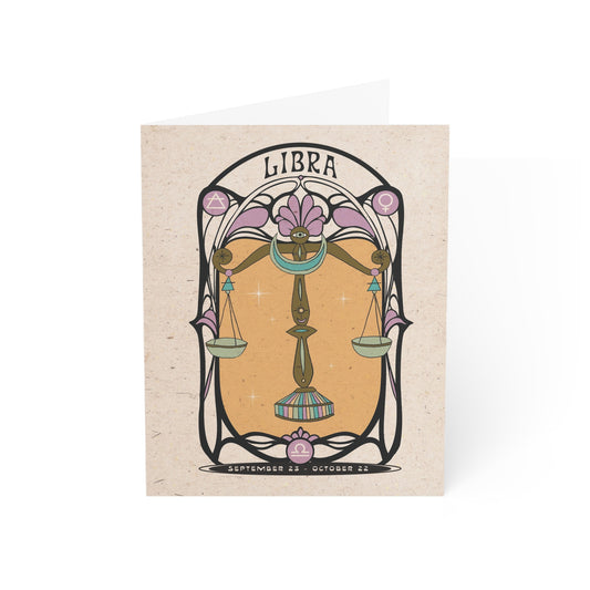Libra Zodiac Card