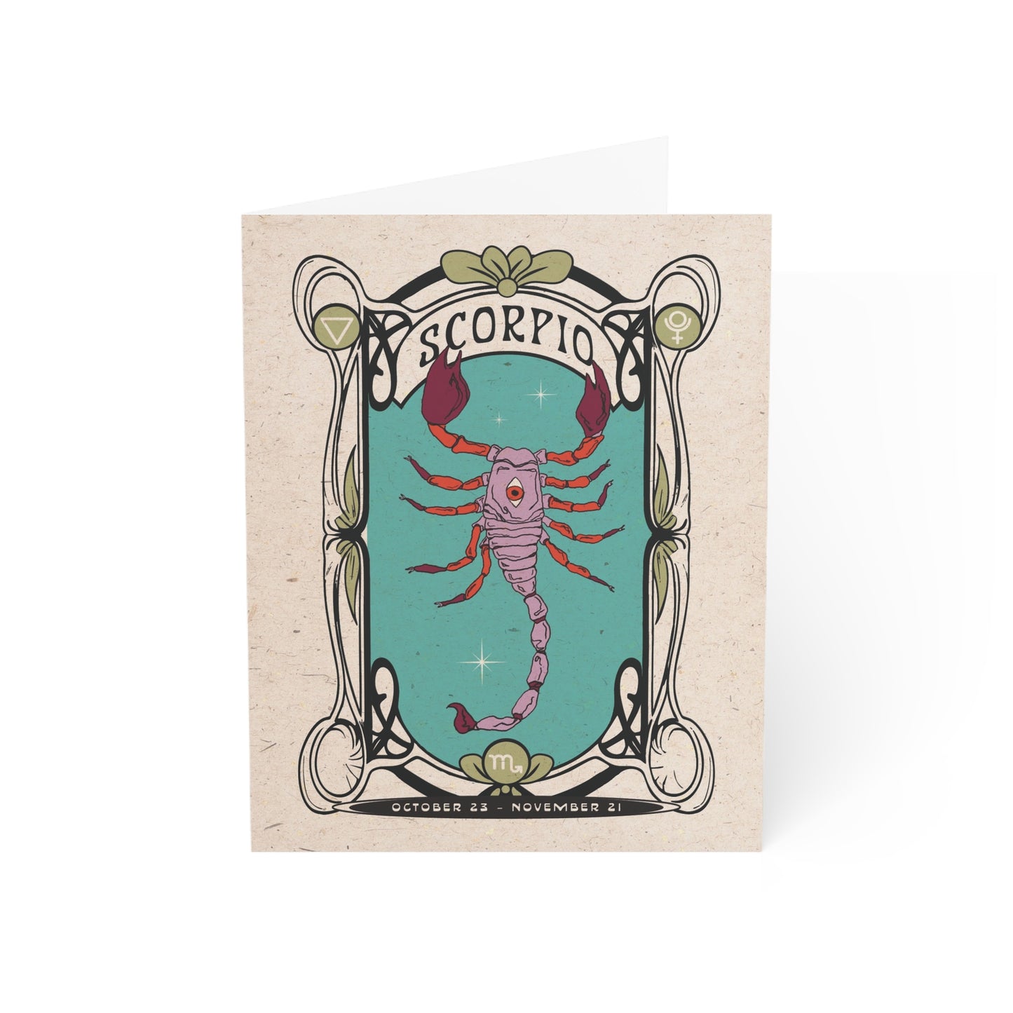 Scorpio Zodiac Card