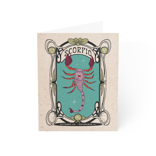 Scorpio Zodiac Card