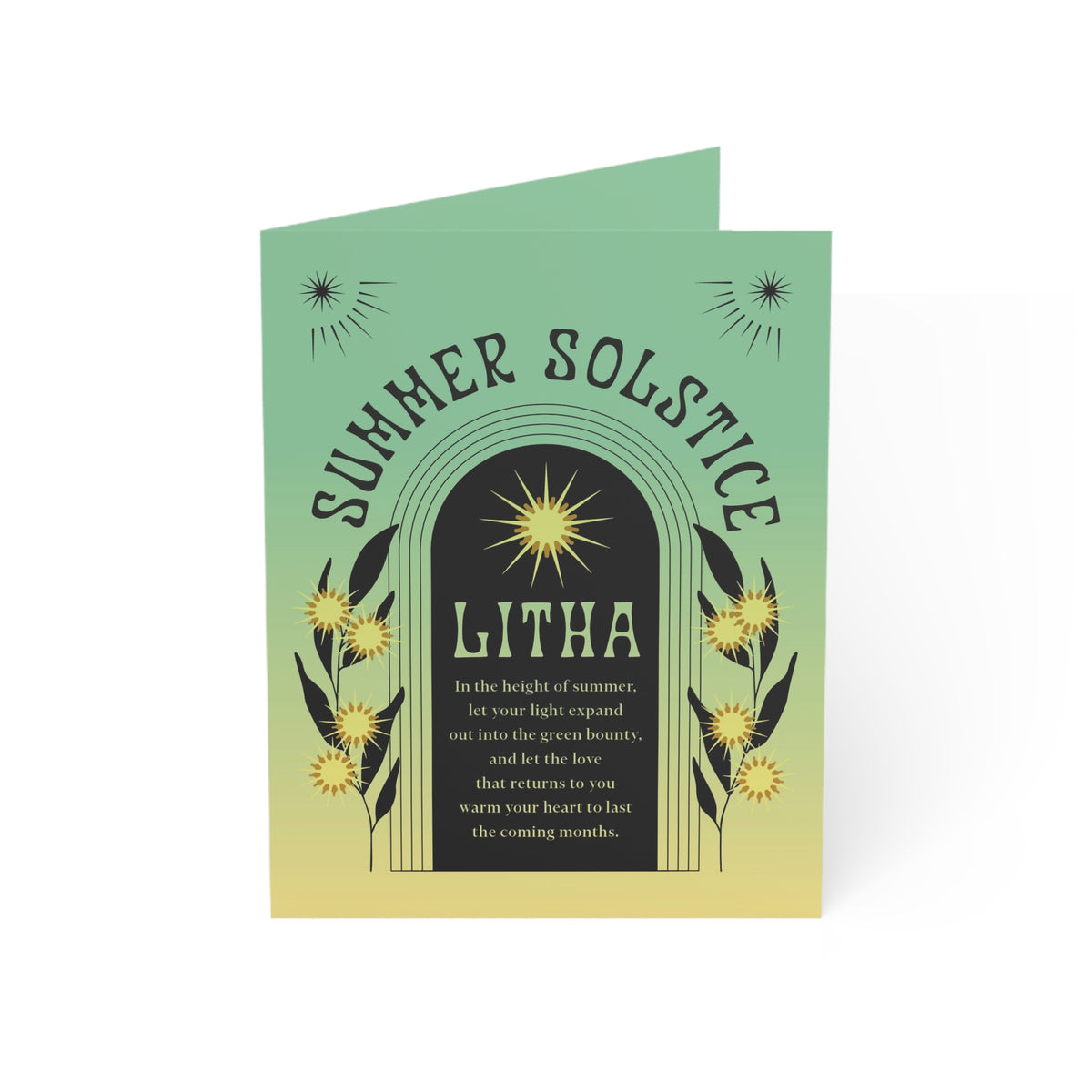 Litha/Summer Solstice Note Cards (1, 10, 30, and 50pcs)