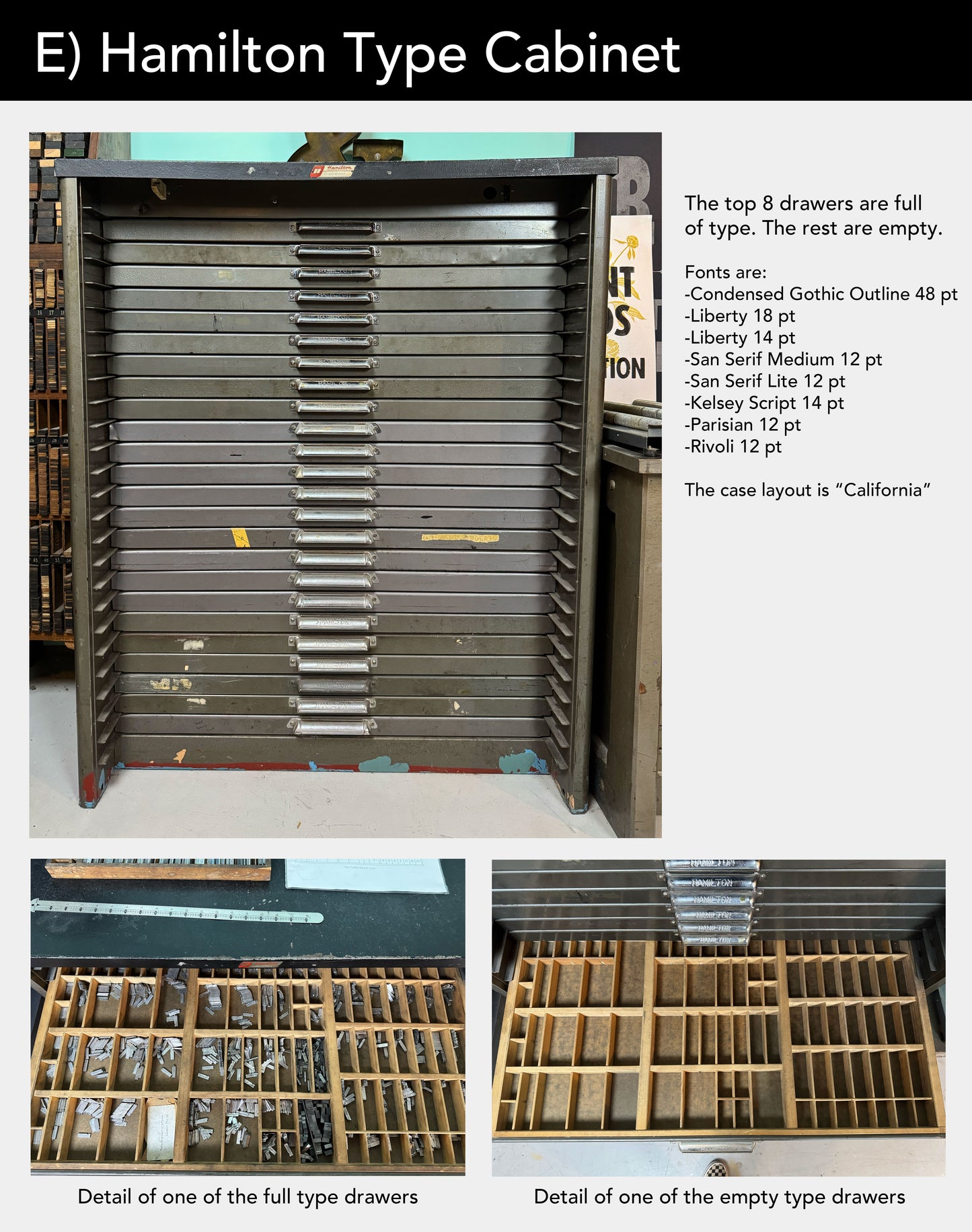 Letterpress + Equipment For Sale